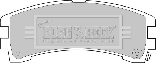 BORG & BECK Комплект тормозных колодок, дисковый тормоз BBP1586